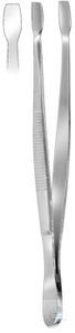 Copack. unitr glass forceps 18/8 straight, 105 mm, simple type