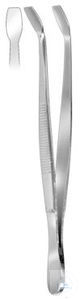 Copack. unitr glass forceps 18/8, curved. unitd, 105 mm, simple type
