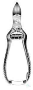Nail nippers, 110 mm, stainless steel, Hammacher, art. HSM01211