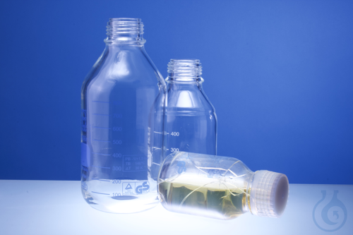 Laboratory bottle 500ml, ''Protect save'' Coated, vacuum and pressure resistant