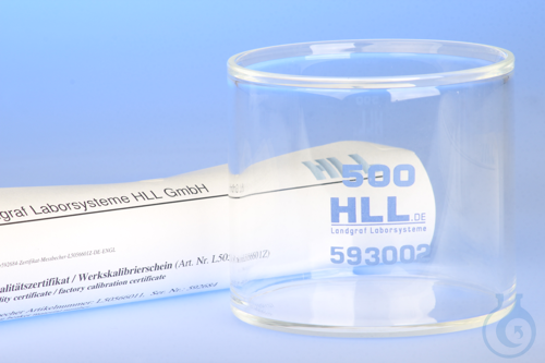 Measuring beaker 500 ml , 'Clean Save' Laboratory glass for bulk density