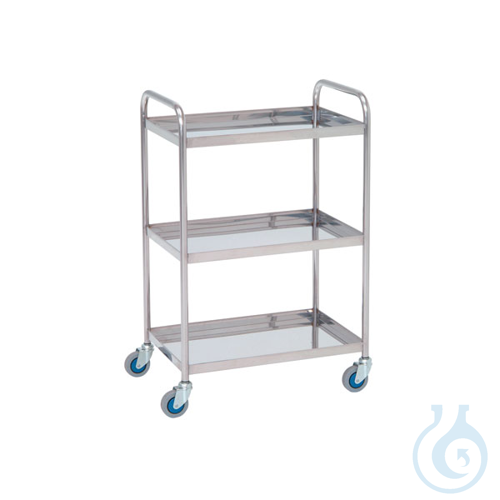 Auxiliary laboratory trolley, 2 shelves