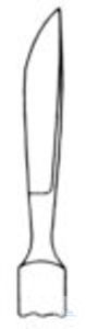 Scalpel, 125 mm, lemmet: 23 mm afgerond, Hammacher, art. LHWB20323