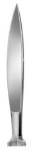Scalpel, 145 mm, lame : 40 mm pointue, Hammacher, art. LHWB22540