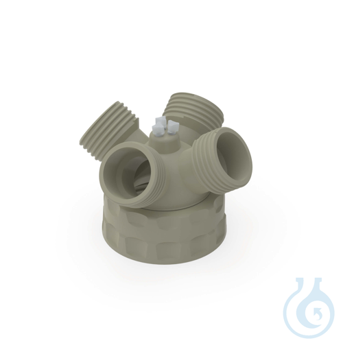 b.safe Distributor for Flushing Bottles, GLS80, 4x GL45, 3x UNF 1/4'' Screw cap