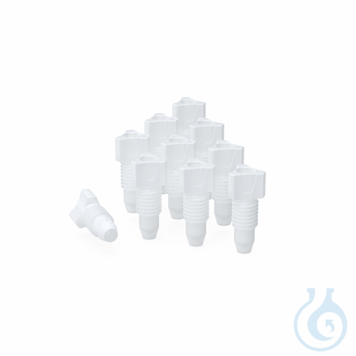 b.safe Bouchon obturateur pour analyse PFAS, UNF 1/4'' (PU=10 pcs.) PE, pour