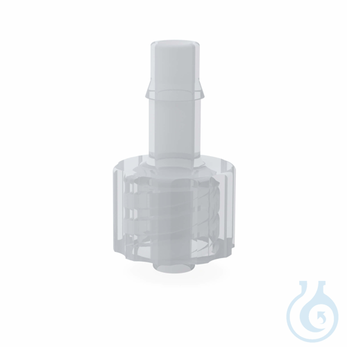 b.safe Hose Connectors, 4,0 - 5,0 mm PP milky white, connecting thread male Luer
