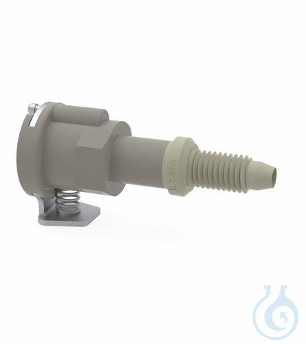 b.safe Coupling Pieces, 1x UNF 1/4'' (m) PP, 1 male thread UNF1/4 with coupling