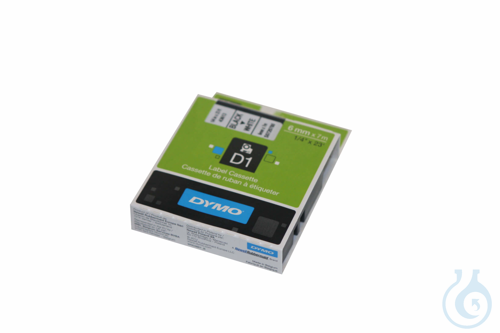b.safe Label Cassette, 6 mm x 7 m black on white, 6 mm x 7 m. Suitable for b.saf