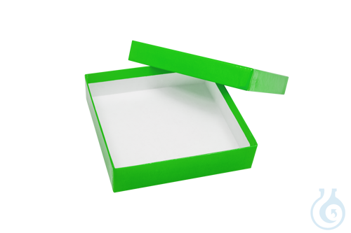 Cardboard box, green, 32 mm, Case / 36 pcs.