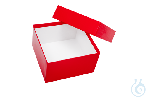 Cardboard box, red, 75 mm, Case / 36 pcs.