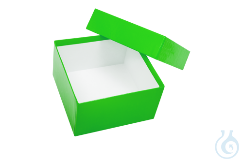 Cardboard box, green, 75 mm, Case / 36 pcs.