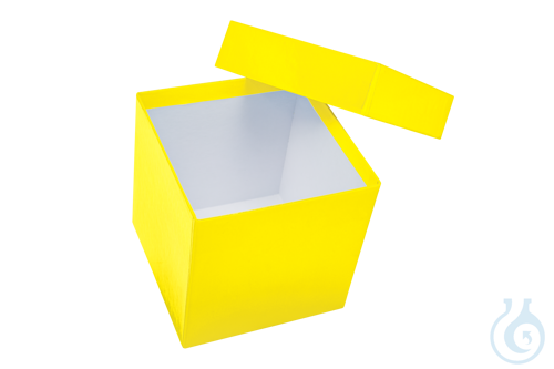 Cardboard box, yellow, 130 mm, Case / 36 pcs.