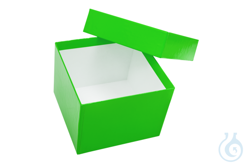 Cardboard box, green, 100 mm, Case / 36 pcs.