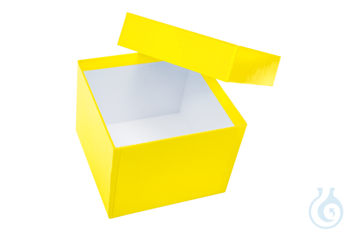 Cardboard box, yellow, 100 mm, Case / 36 pcs.