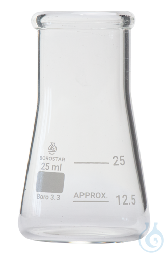 Borostar Erlenmeyerkolben WH 25ml Boro 3.3