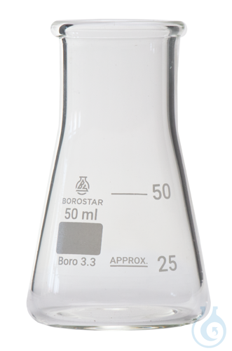 Borostar Erlenmeyerkolben WH 50ml Boro 3.3