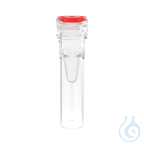 1.5 ml conical-bottom microtubes, screw cap, sterile, 100 pcs