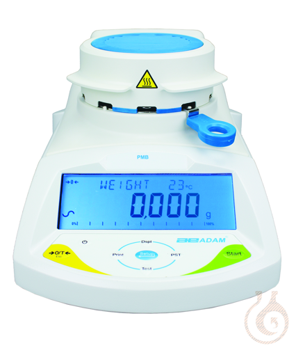 PMB 202 Moisture Analyser 200g/0,01g, /0,05%, Pan size 90mm Ø