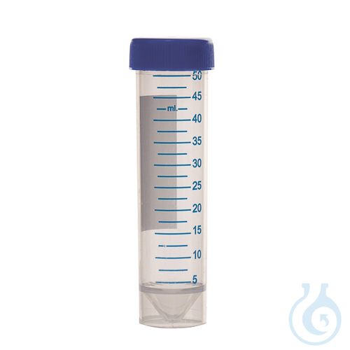 Graduated Centrifuge tubes with skirt and screw cap, 50 ml, PP, Premium Line, 25