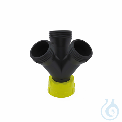 b.safe Multicollector, 3x GL45 (m), 1x GL45 (f) Screw cap GL45 made of PP, inser