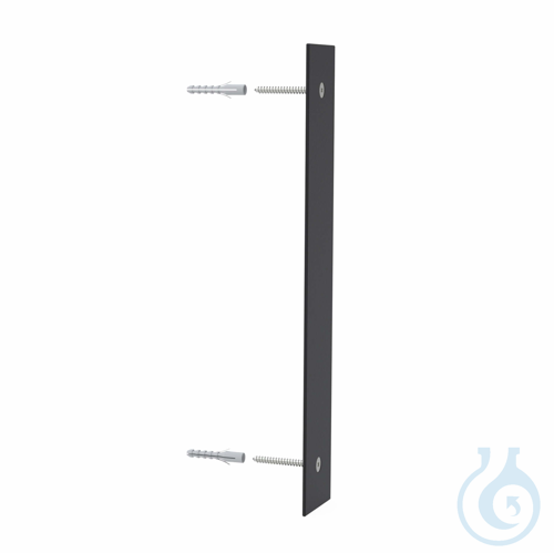 b.safe Wall Mounting Bracket for Waste Pipes, L 260 mm, B 44 mm Black, powder-co