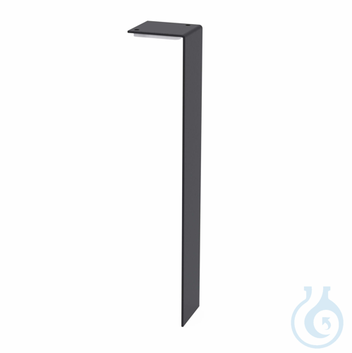 b.safe Desktop Mounting Bracket for Waste Pipes, L x B 260 x 44 mm Black, powder