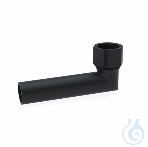 b.safe Elbow Connecting Tube, 90°, 500 mm static dissipative PE-EX, 90°, usable