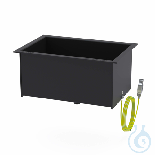 b.safe Sink S, L 373 x B 253 x H 193 mm PE-EX, drain with sieve and male thread