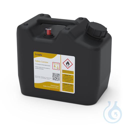b.safe Canister S60/61 with Level Indicator, 20 l made of static dissipative PE-