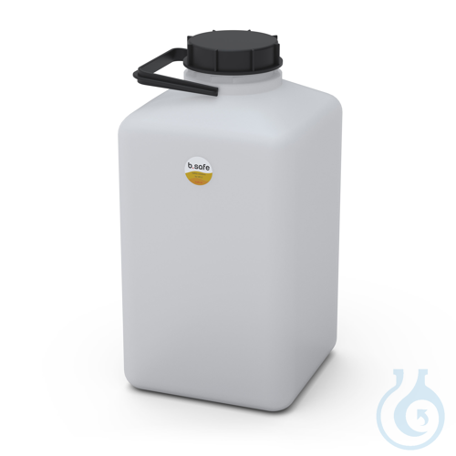 b.safe Canister S90, 10 l made of PE-HD, with thread S90 (DIN90), dimensions: L