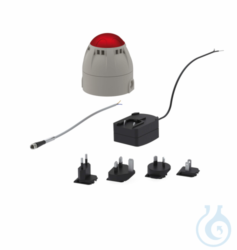 b.safe Combined Signal Device, Ø 90 mm x H 97 mm ABS-housing with IP65 protectio