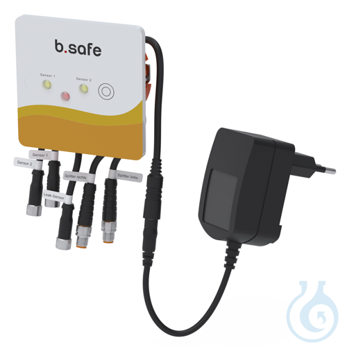 b.safe Mini-Display Leak-Sensor, L 85 x H 85 x T 37 mm Alarm box in plastic hous