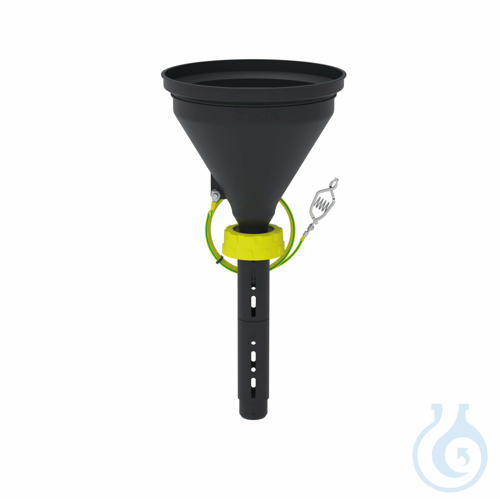b.safe Funnels 180, S 51 - Ø 180 mm made of static dissipative PE-EX, with sieve