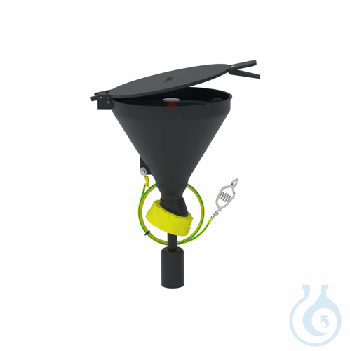 b.safe Funnels 180 with Level Indicator, S 60- Ø 180 mm made of static dissipati