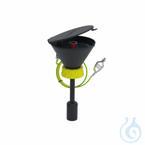 b.safe Funnels 130 with Level Indicator, S 60 - Ø 130 mm made of static dissipat