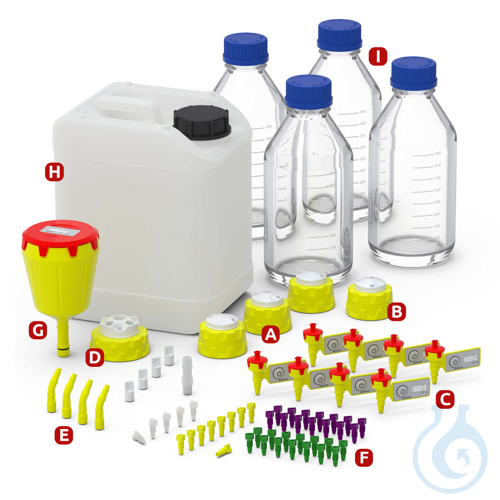 b.safe HPLC All-In-One Set Premium, GL45, S55 Complete set for equipping one HPL