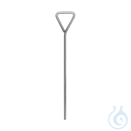 Stainless steel inoculating loop, 16 mm side length of the triangle, 10 pcs