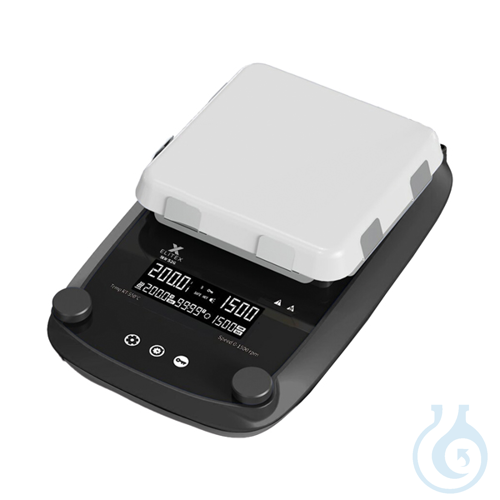 Digital magnetic stirrer with heating up to 550 °C, Elitex Stir 52G, 20 L, EU pl
