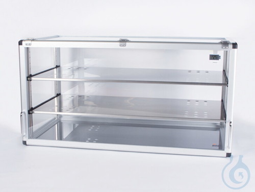 SICCO Maxi 1-Desiccator Horizontal, B 1080 mm x H 555 mm x T 580 mm ACRYL/ALU, A