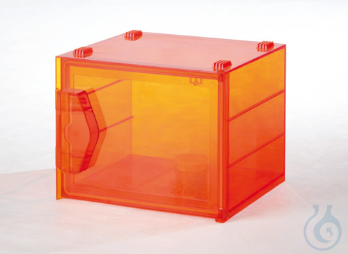 SICCO Mini-Desiccator Protect Basic, B 221 mm x H 183 mm x T 214 mm Orange polyc