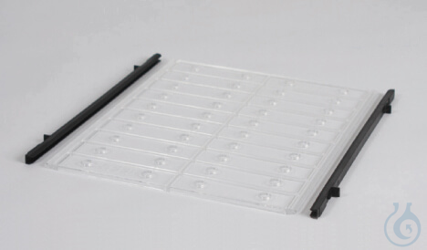 SICCO Shelf, B 258 mm x H 4 mm x T 320 mm made of polycarbonate, incl. 2 rails m