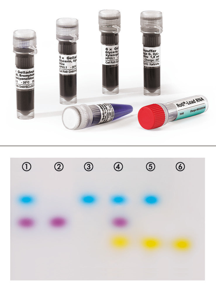 ROTI®Load DNA small (with glycerol), 6x DNA gel load. buffer,ready-to-use, 9 ml - Luminix Health