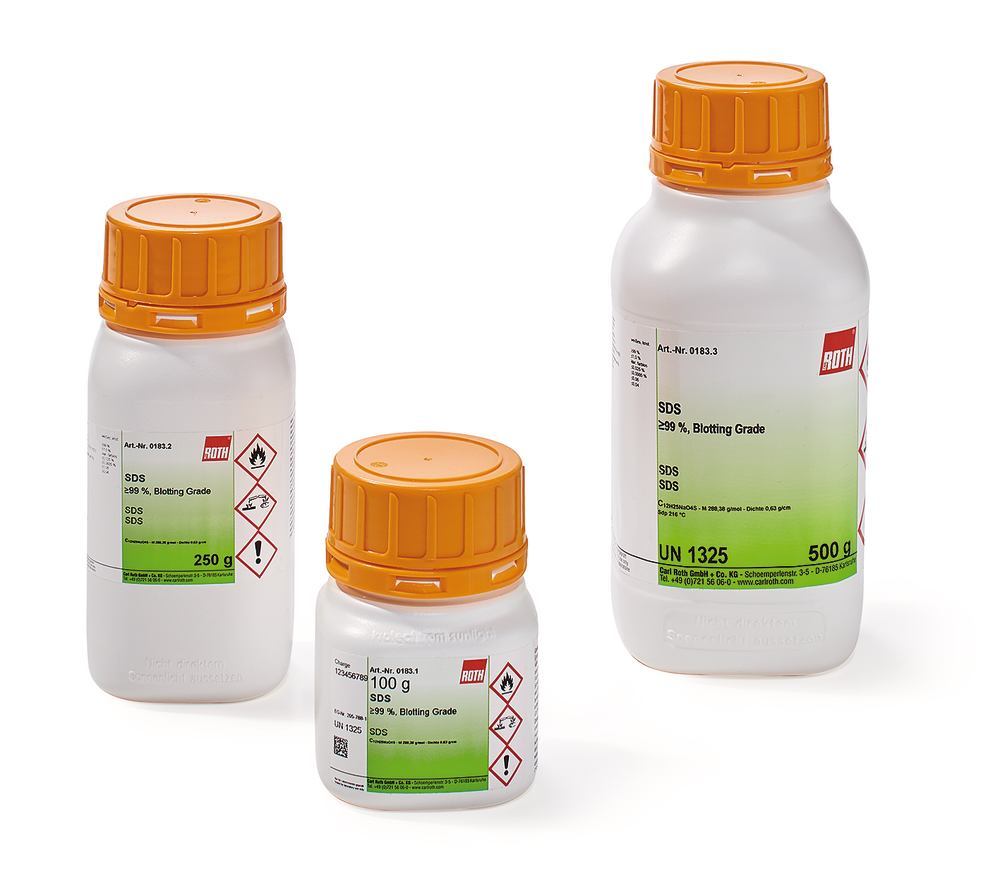 SDS, min. 99 %, Blotting-Grade, 100 g, plastic - Luminix Health