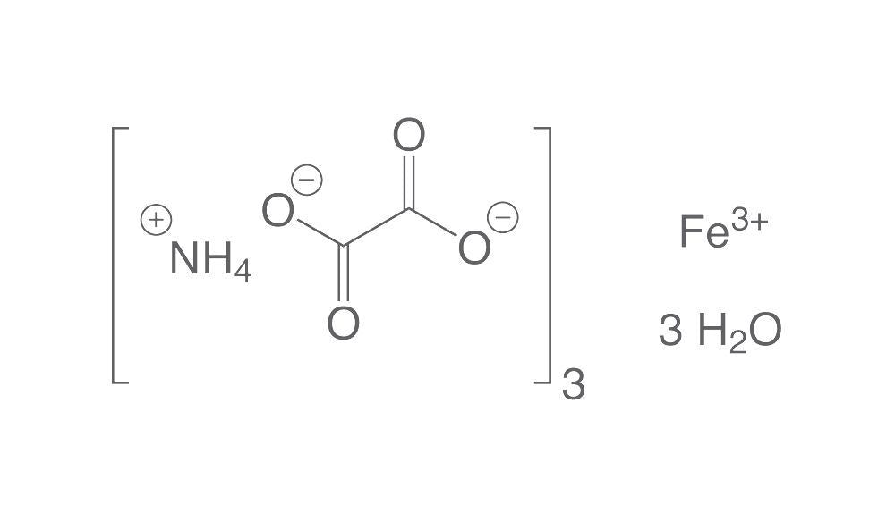 Ammonium iron(III) oxalate trihydrate, min. 99 %, pure, 250 g, plastic - Luminix Health