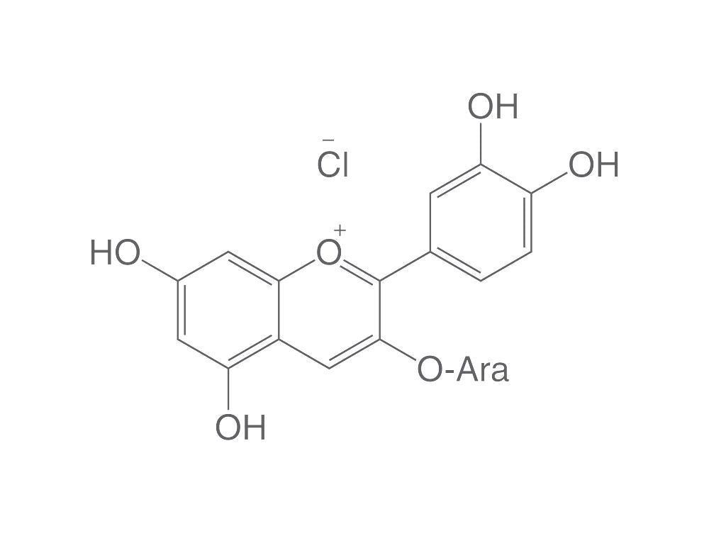 Image of Cyanidin-3-arabinoside chloride