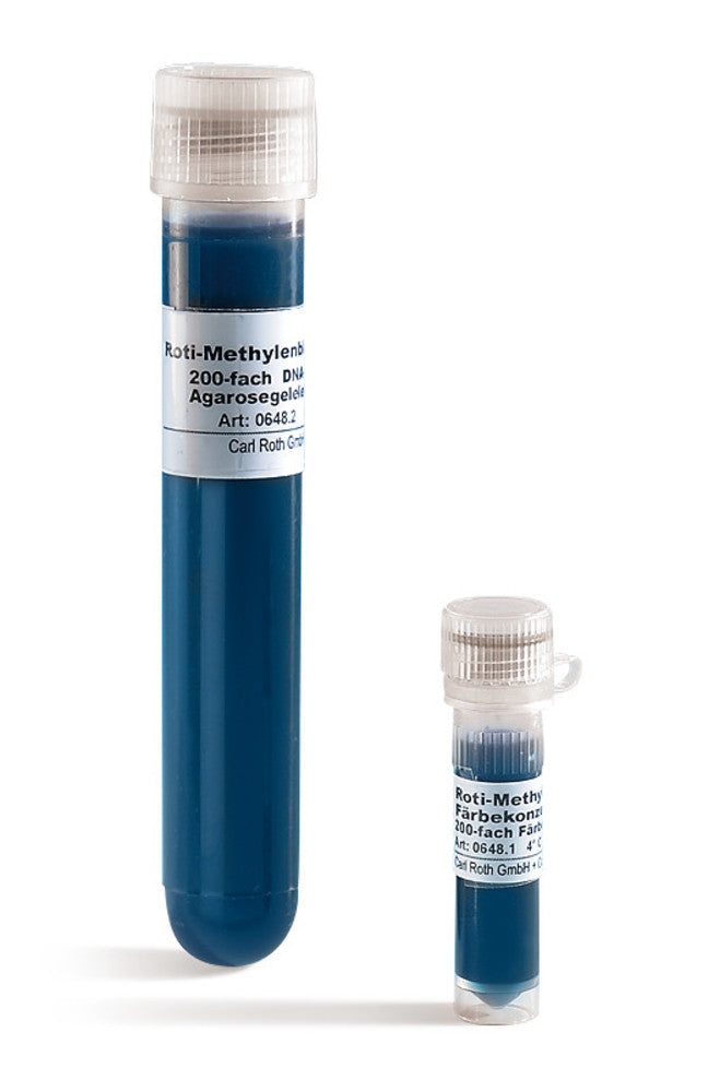 ROTI®Methylene blue, staining concentrate, 200x conc., 3 ml, plastic - Luminix Health