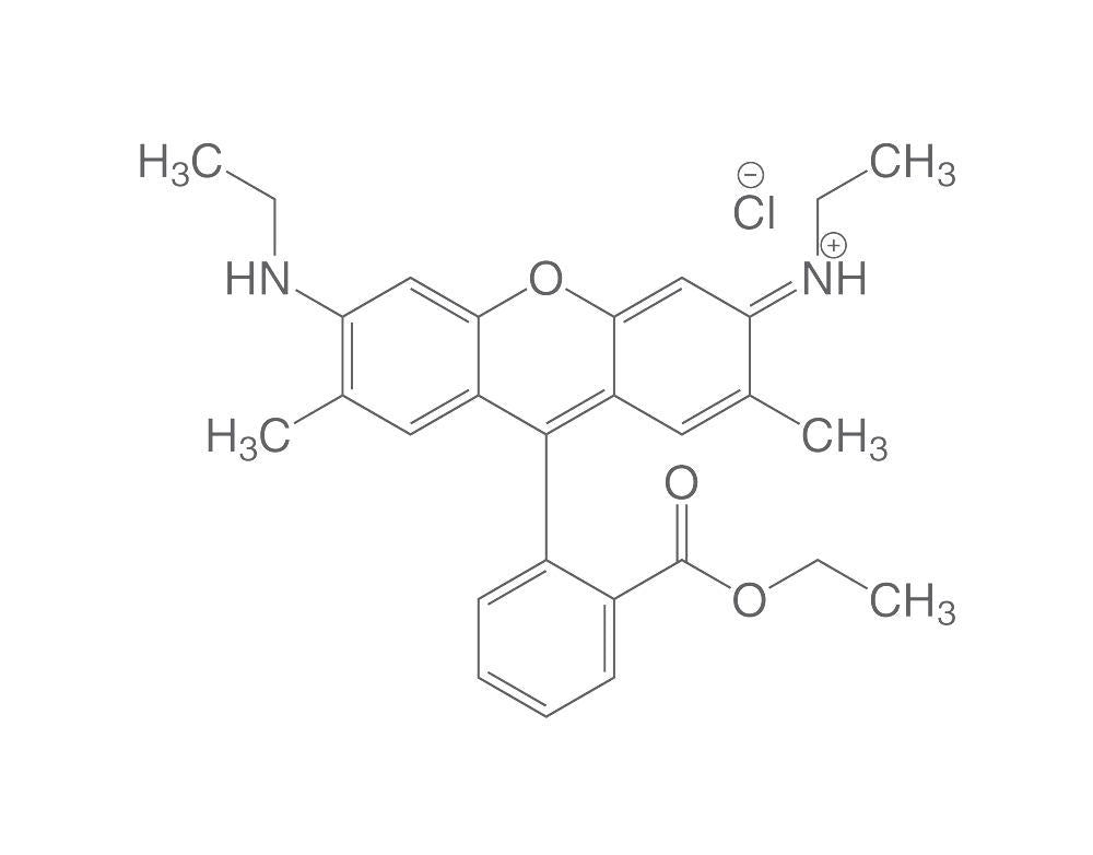 Rhodamine 6G (C.I. 45160), pure, 5 g, glass - Luminix Health