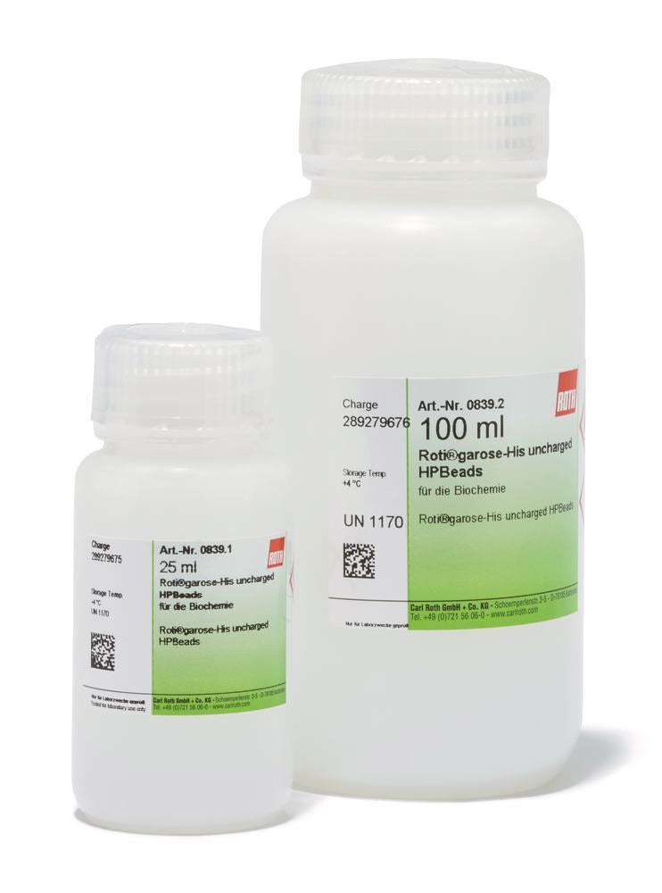 ROTI®Garose-His uncharged HPBeads, for biochemistry, 25 ml, plastic - Luminix Health