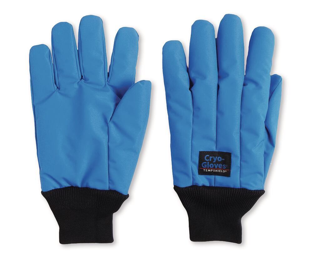 Cryo-Gloves® thermal protection gloves, With knitted cuff, blue, M size, 1 pair - Luminix Health